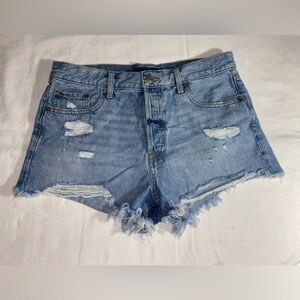 aeropostale blue jean shorts